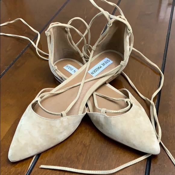Steve Madden lace up flats, size 8 - Picture 7 of 8